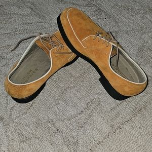 Rockabilly Orange Suede Hush Puppies Shoes Women's 6.5M